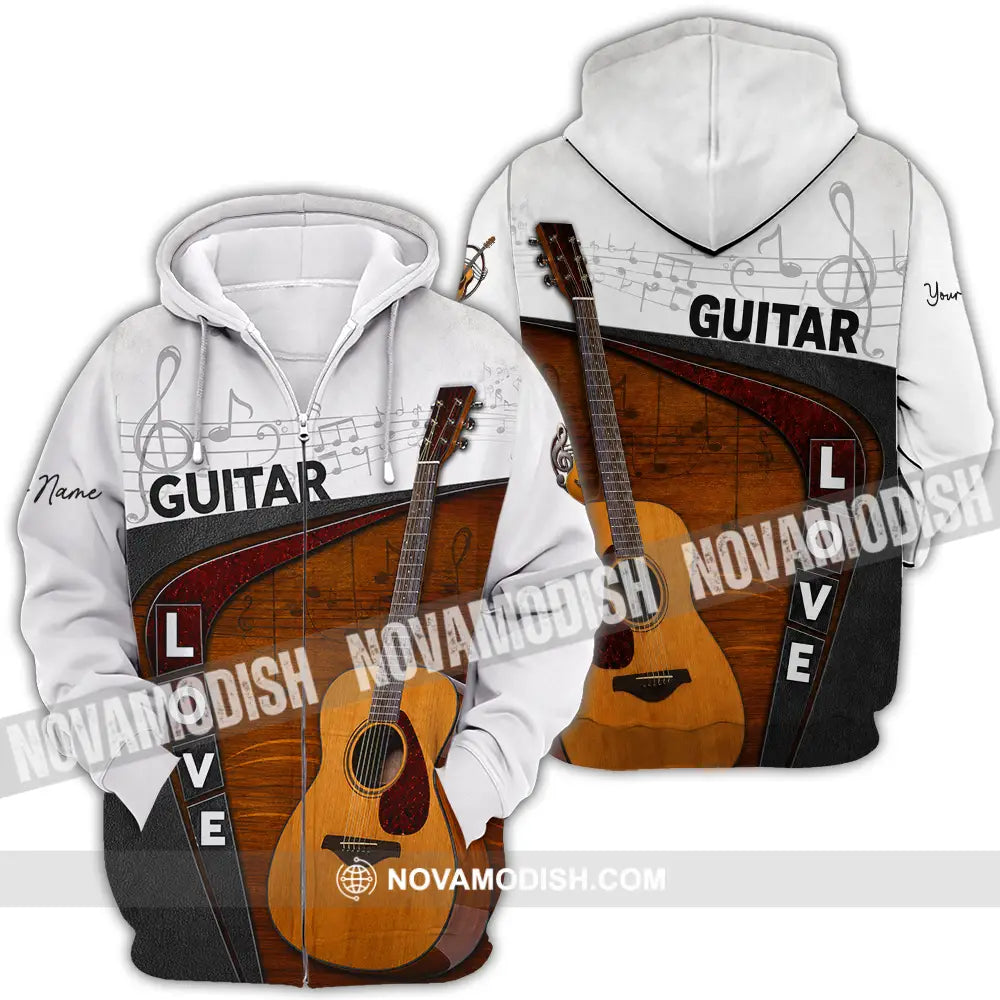 Unisex Shirt - Custom Guitar Shirt - Zipper Hoodie / S - T-shirt
