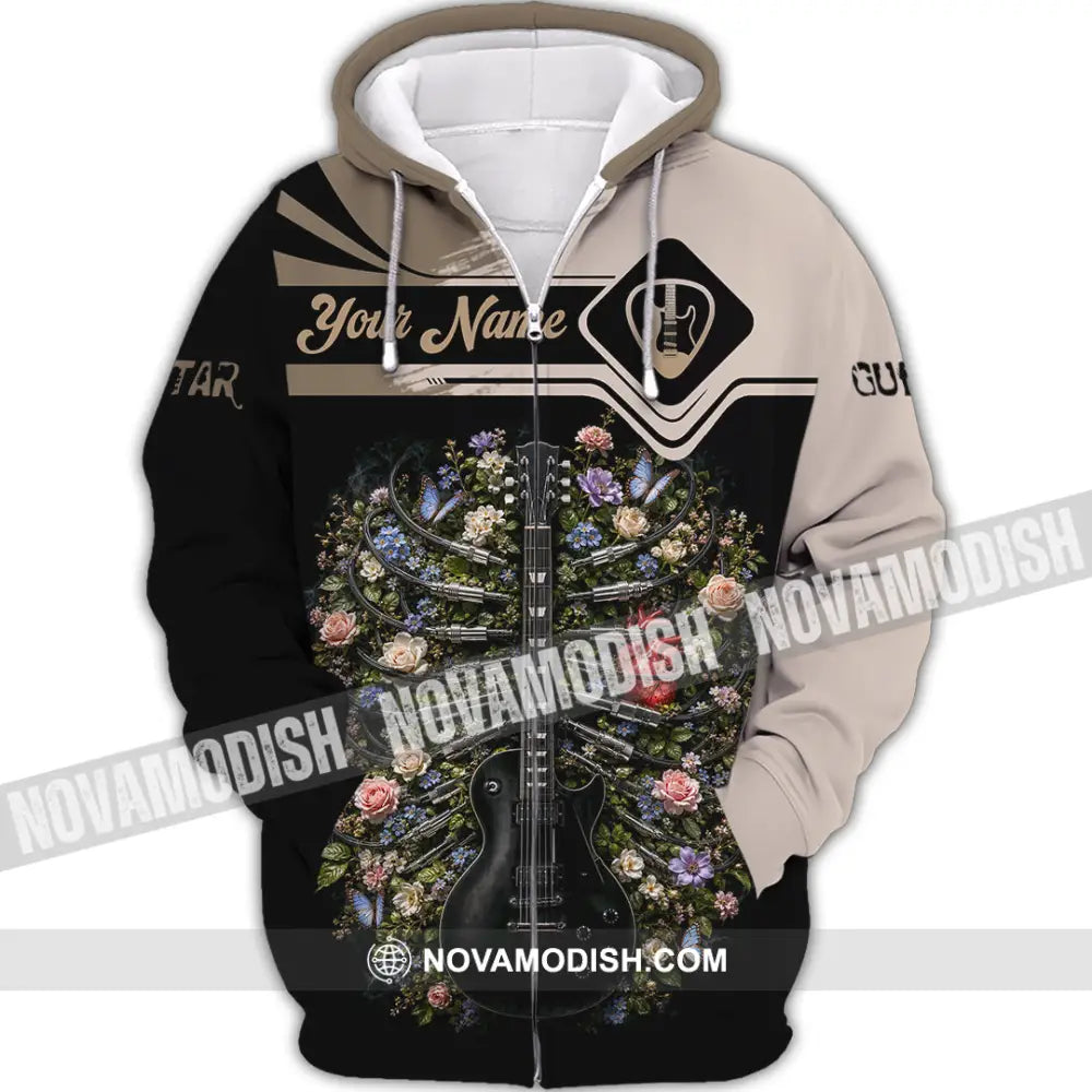 Unisex Shirt - Custom Guitar Shirt - Zipper Hoodie / S - T-shirt