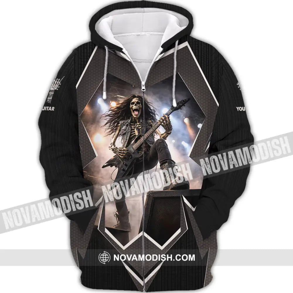 Unisex Shirt - Custom Guitar Shirt - Zipper Hoodie / S - T-shirt