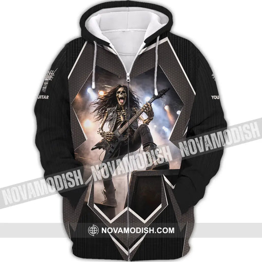 Unisex Shirt - Custom Guitar Shirt - Zipper Hoodie / S - T-shirt