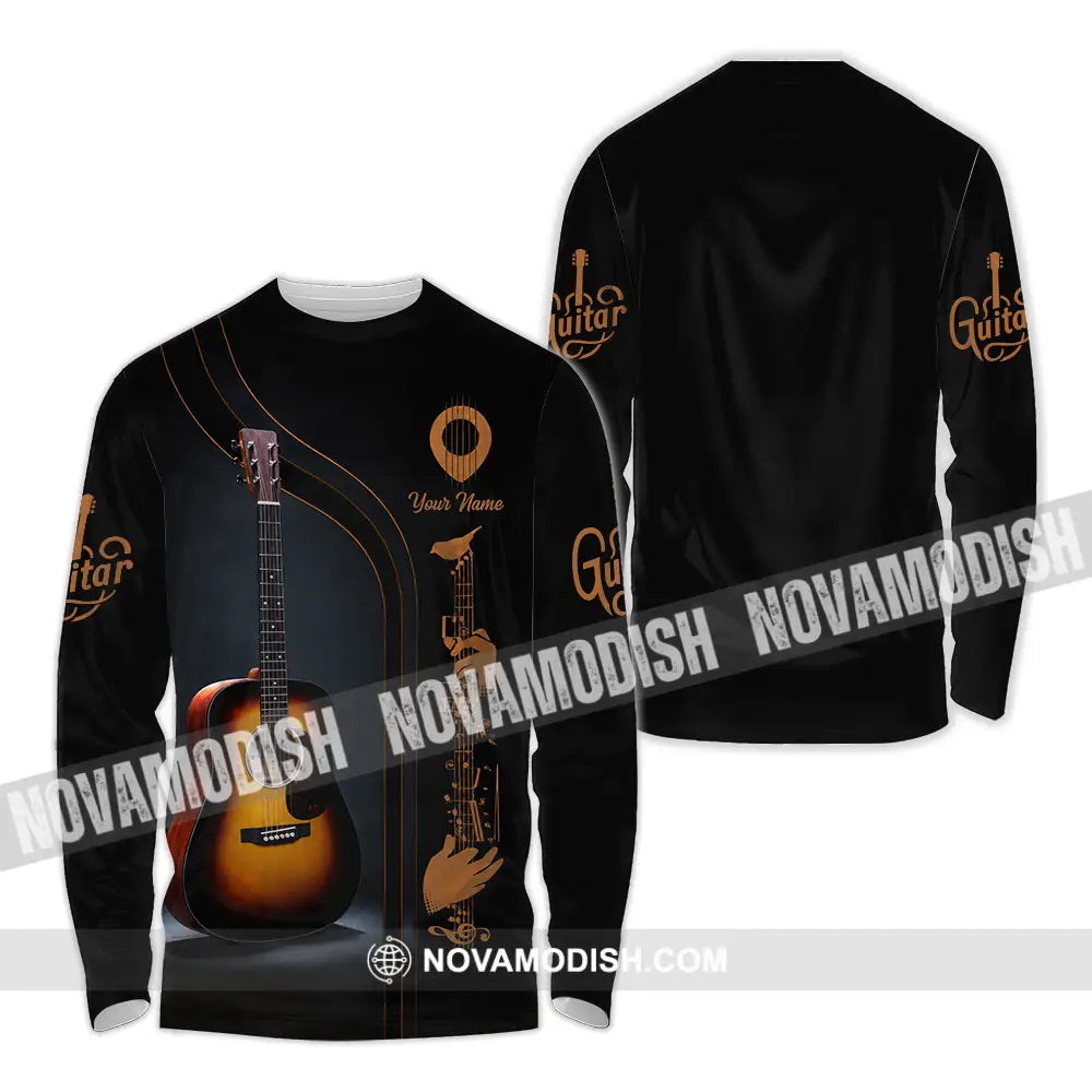 Unisex Shirt - Custom Guitarist Shirt - Long Sleeve Shirt / S - T-shirt
