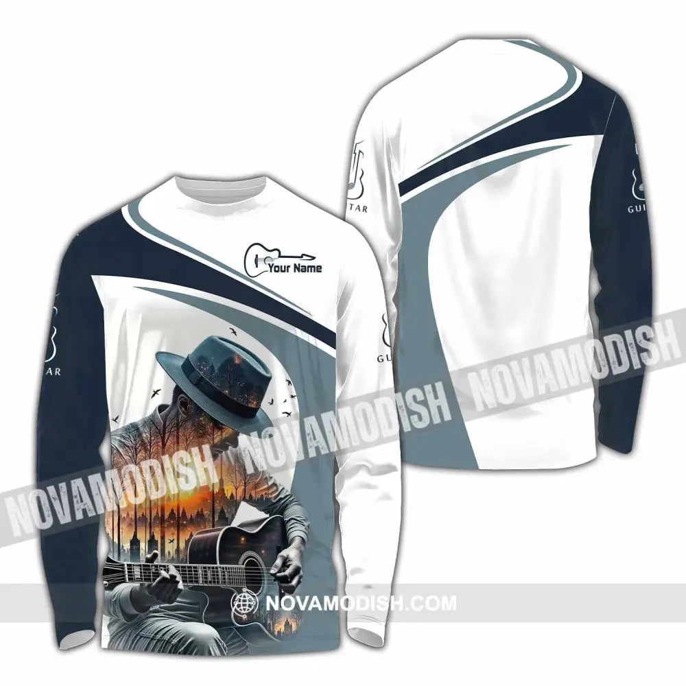Unisex Shirt - Custom Guitarist Shirt - Long Sleeve Shirt / S - T-shirt