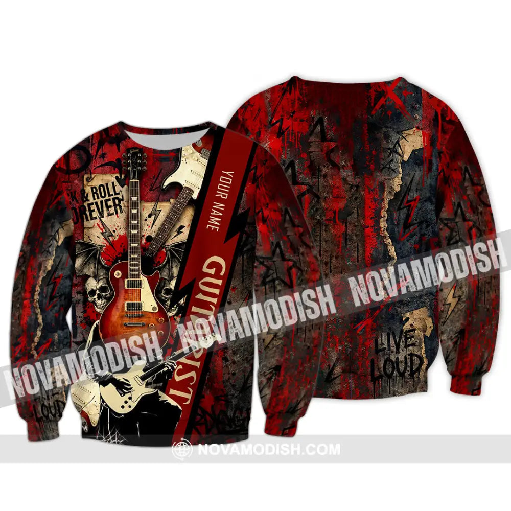 Unisex Shirt - Custom Guitarist Shirt - Long Sleeve / S - T-shirt