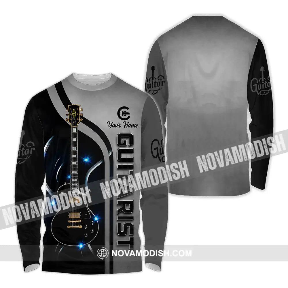 Unisex Shirt - Custom Guitarist Shirt - Long Sleeve Shirt / S - T-shirt