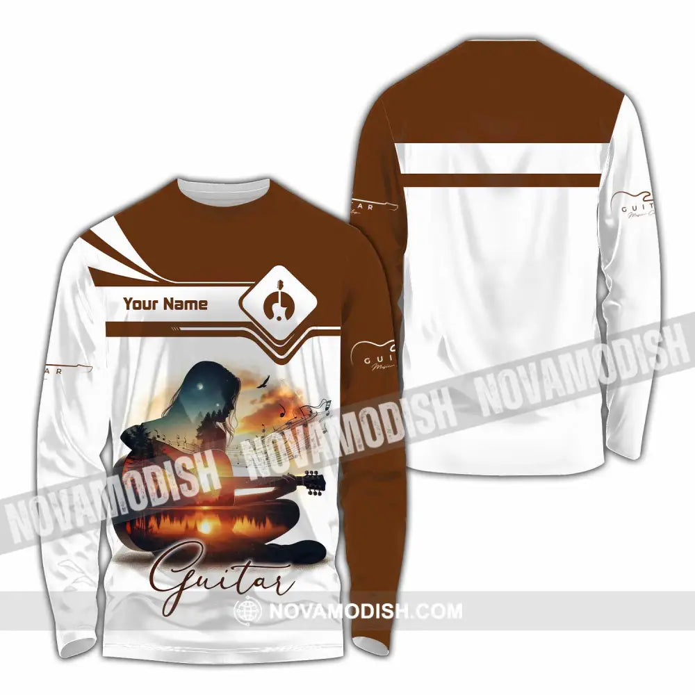 Unisex Shirt - Custom Guitarist Shirt - Long Sleeve Shirt / S - T-shirt