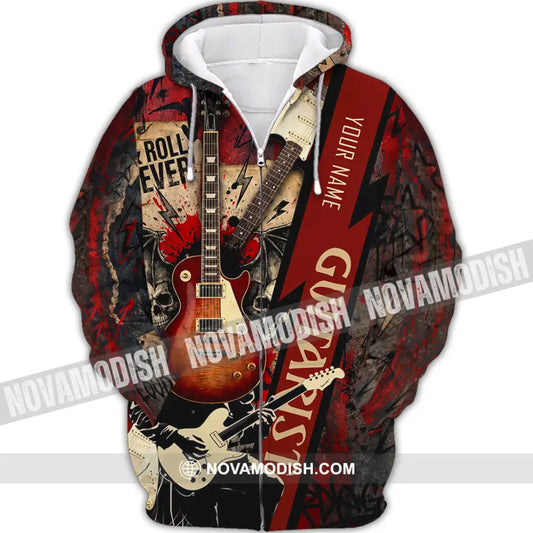 Unisex Shirt - Custom Guitarist Shirt - Zipper Hoodie / S - T-shirt