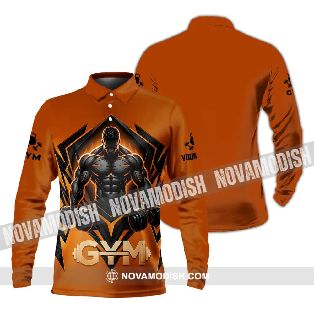 Unisex Shirt - Custom Gym Shirt - Long Sleeve Polo / S - T-shirt