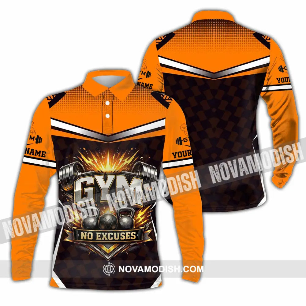 Unisex Shirt - Custom Gym Shirt - Long Sleeve Polo / S - T-shirt