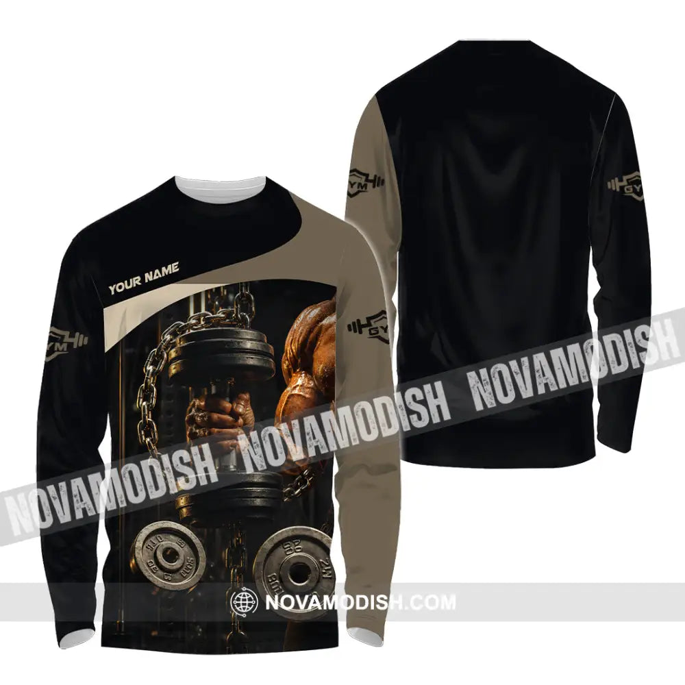 Unisex Shirt - Custom Gym Shirt - Long Sleeve Shirt / S - T-shirt