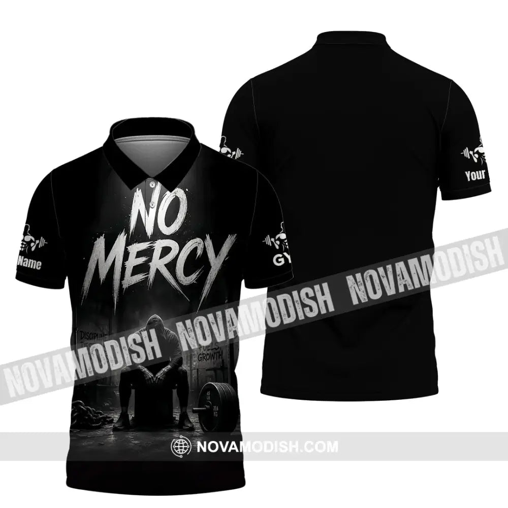 Unisex Shirt - Custom Gym No Mercy Shirt - Polo Shirt / S - T-shirt
