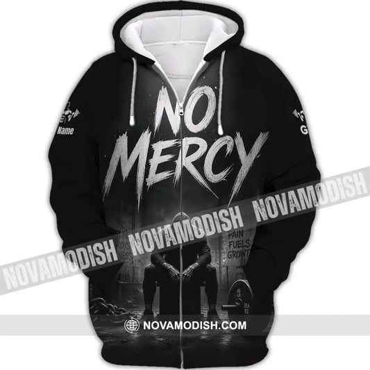 Unisex Shirt - Custom Gym No Mercy Shirt - Zipper Hoodie / S - T-shirt