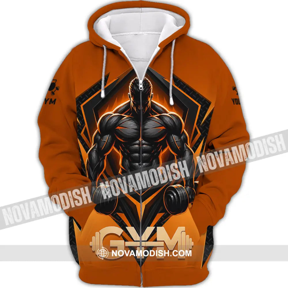 Unisex Shirt - Custom Gym Shirt - Zipper Hoodie / S - T-shirt