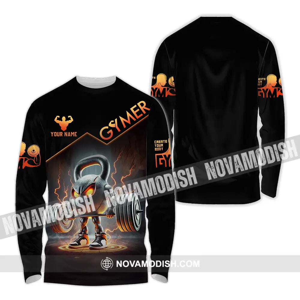 Unisex Shirt - Custom Gymer Lover Shirt Long Sleeve Shirt / S T-shirt