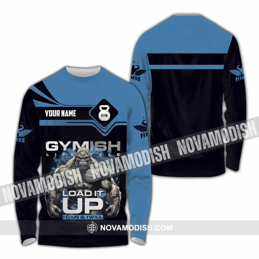 Unisex Shirt - Custom Gymish Life Style Load It Up Shirt Long Sleeve Shirt / S T-shirt