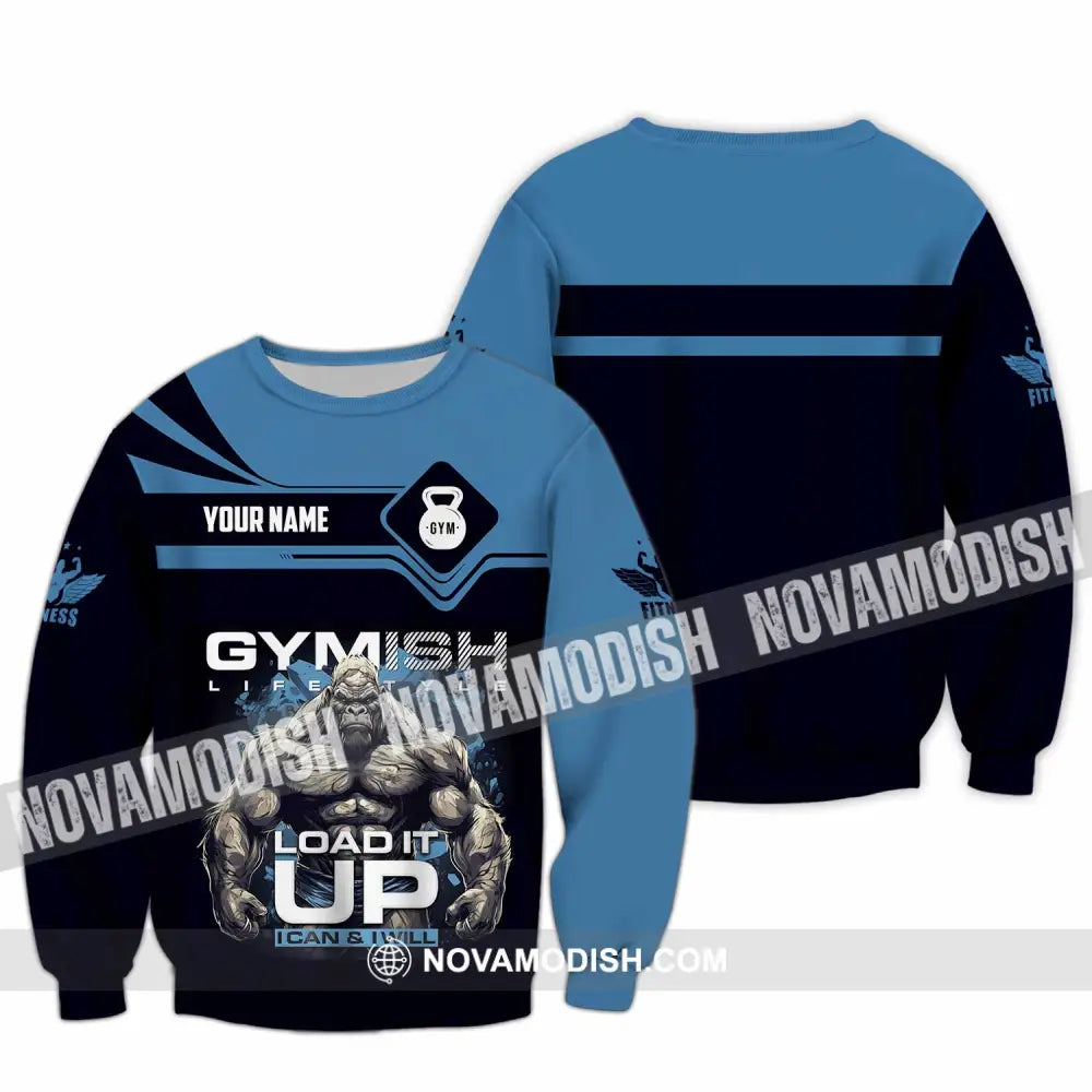 Unisex Shirt - Custom Gymish Life Style Load It Up Shirt Long Sleeve / S T-shirt