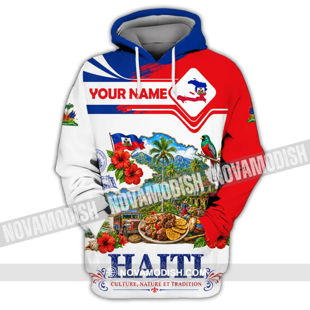 Unisex Shirt - Custom Haiti Shirt - Hoodie / S - T-shirt