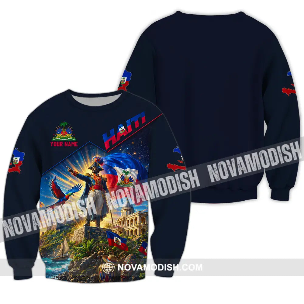 Unisex Shirt - Custom Haiti Shirt - Long Sleeve / S - T-shirt