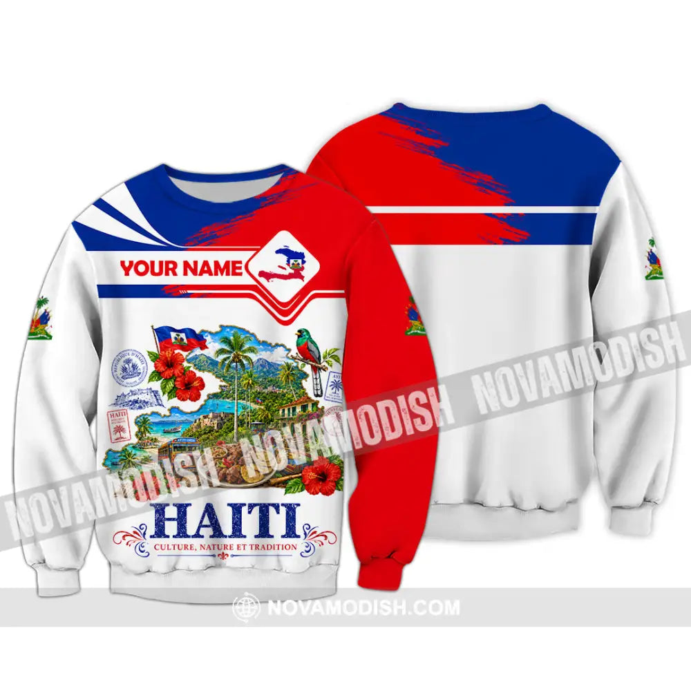 Unisex Shirt - Custom Haiti Shirt - Long Sleeve / S - T-shirt