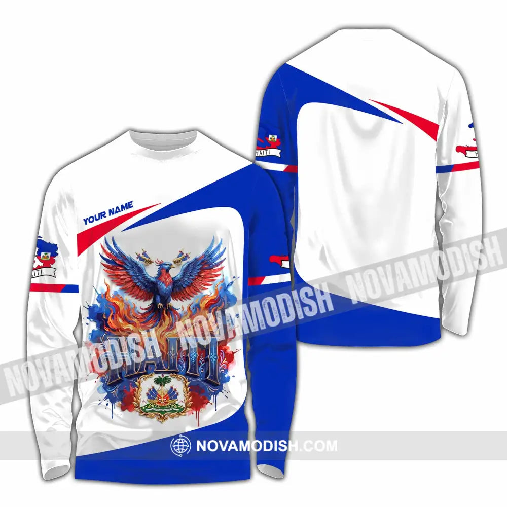 Unisex Shirt - Custom Haiti Shirt - Long Sleeve Shirt / S - T-shirt