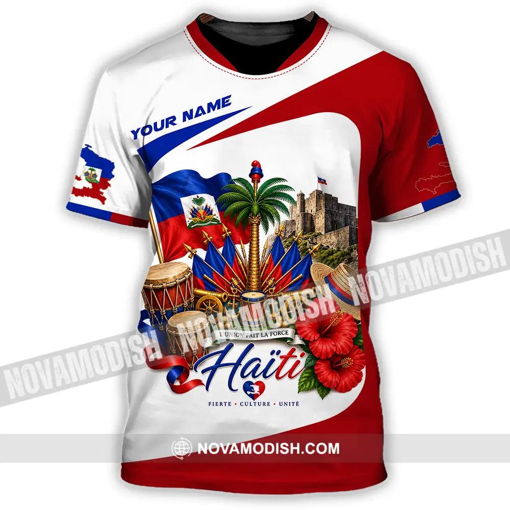 Unisex Shirt - Custom Haiti Shirt - T-Shirt / S - T-shirt