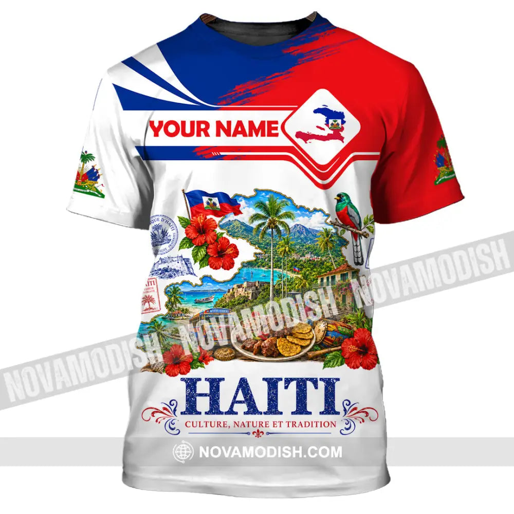 Unisex Shirt - Custom Haiti Shirt - T-Shirt / S - T-shirt