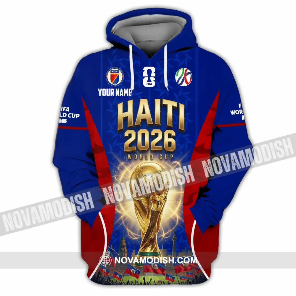 Unisex Shirt - Custom Haiti World Cup 2026 Shirt - Hoodie / S - T-shirt