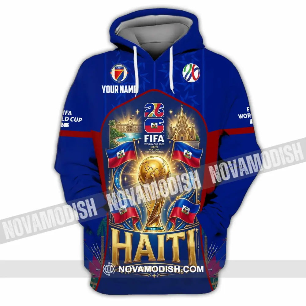 Unisex Shirt - Custom Haiti World Cup 2026 Shirt - Hoodie / S - T-shirt
