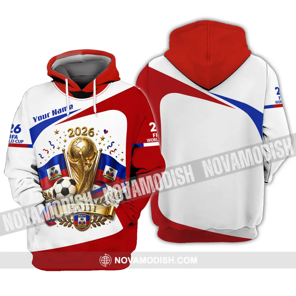 Unisex Shirt - Custom Haiti World Cup 2026 Shirt - Hoodie / S - T-shirt