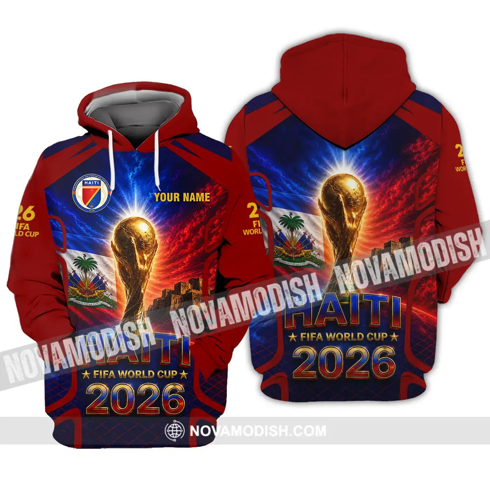 Unisex Shirt - Custom Haiti World Cup 2026 Shirt - Hoodie / S - T-shirt