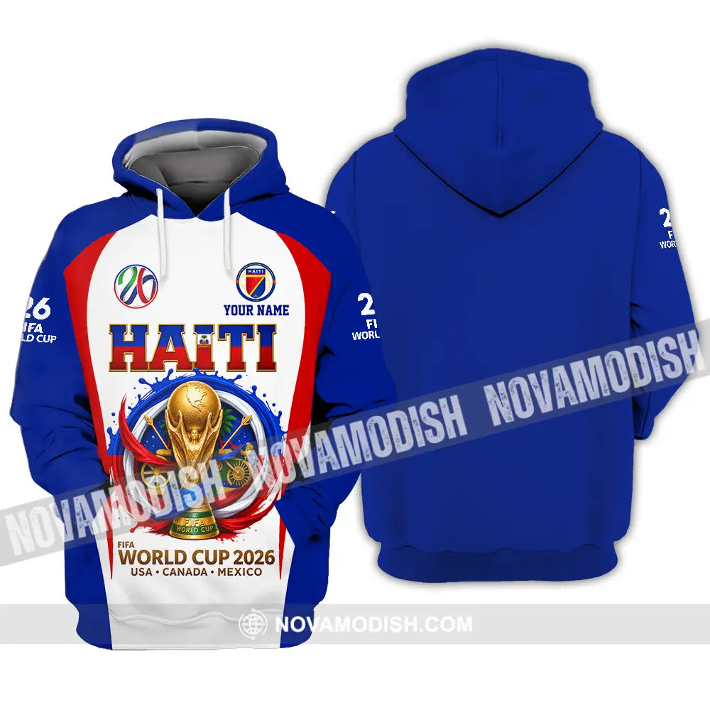 Unisex Shirt - Custom Haiti World Cup 2026 Shirt - Hoodie / S - T-shirt