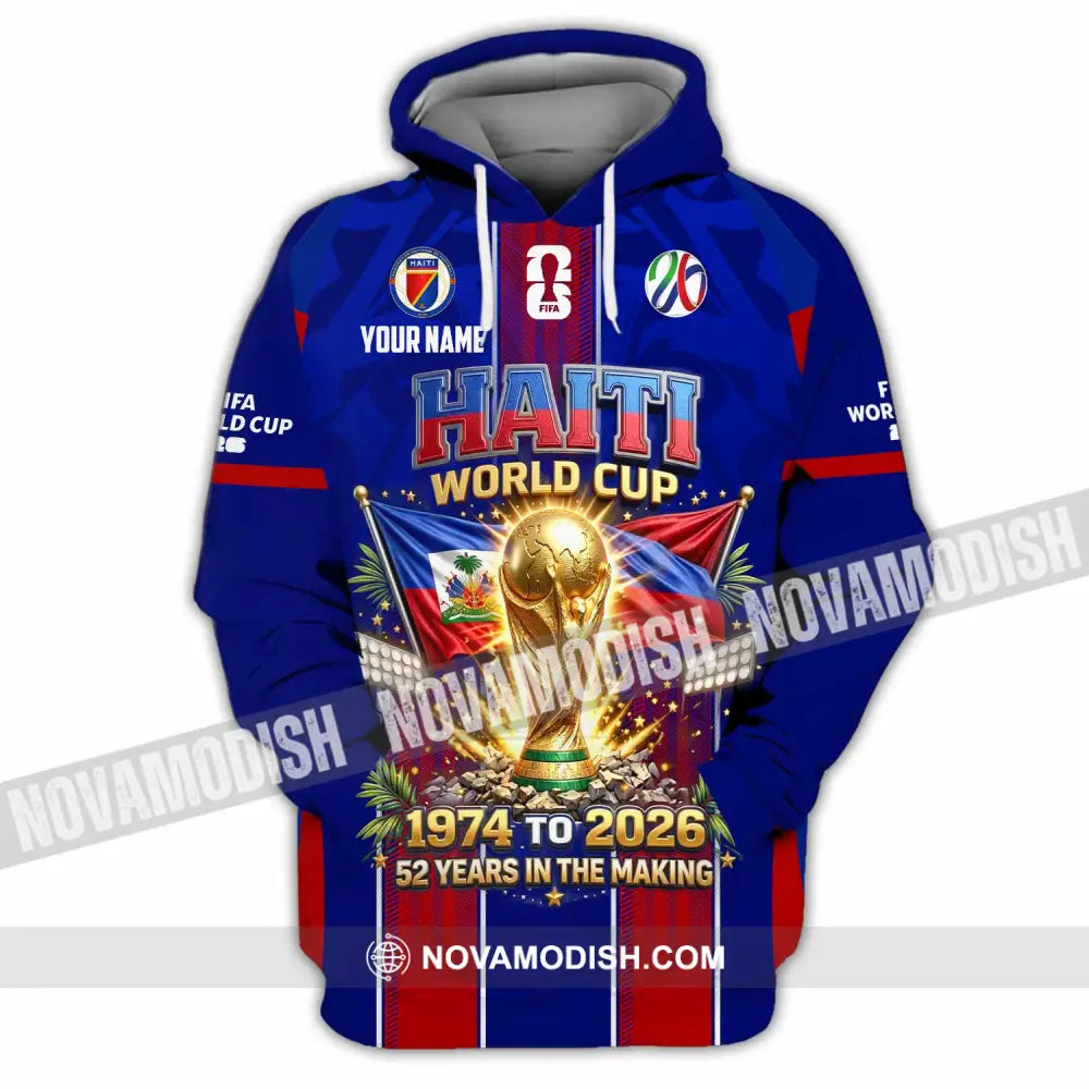 Unisex Shirt - Custom Haiti World Cup 2026 Shirt - Hoodie / S - T-shirt
