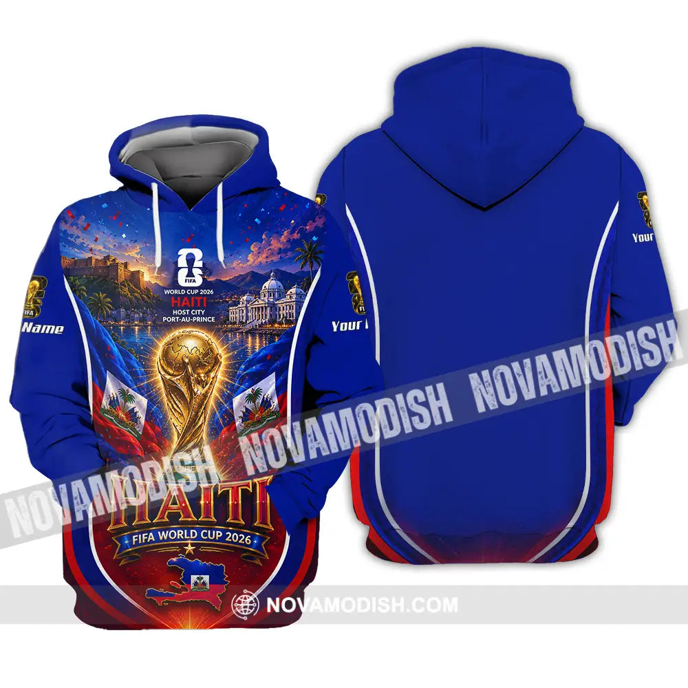 Unisex Shirt - Custom Haiti World Cup 2026 Shirt - Hoodie / S - T-shirt