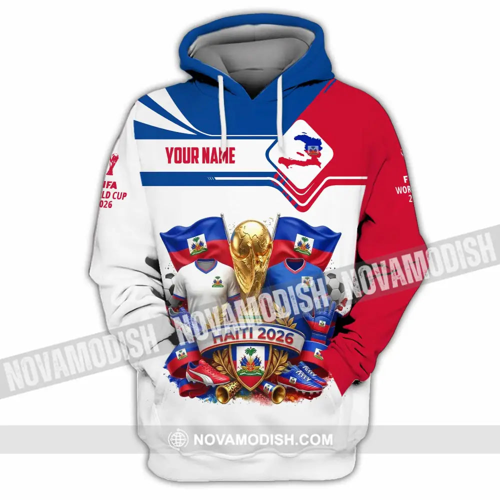 Unisex Shirt - Custom Haiti World Cup 2026 Shirt - Hoodie / S - T-shirt