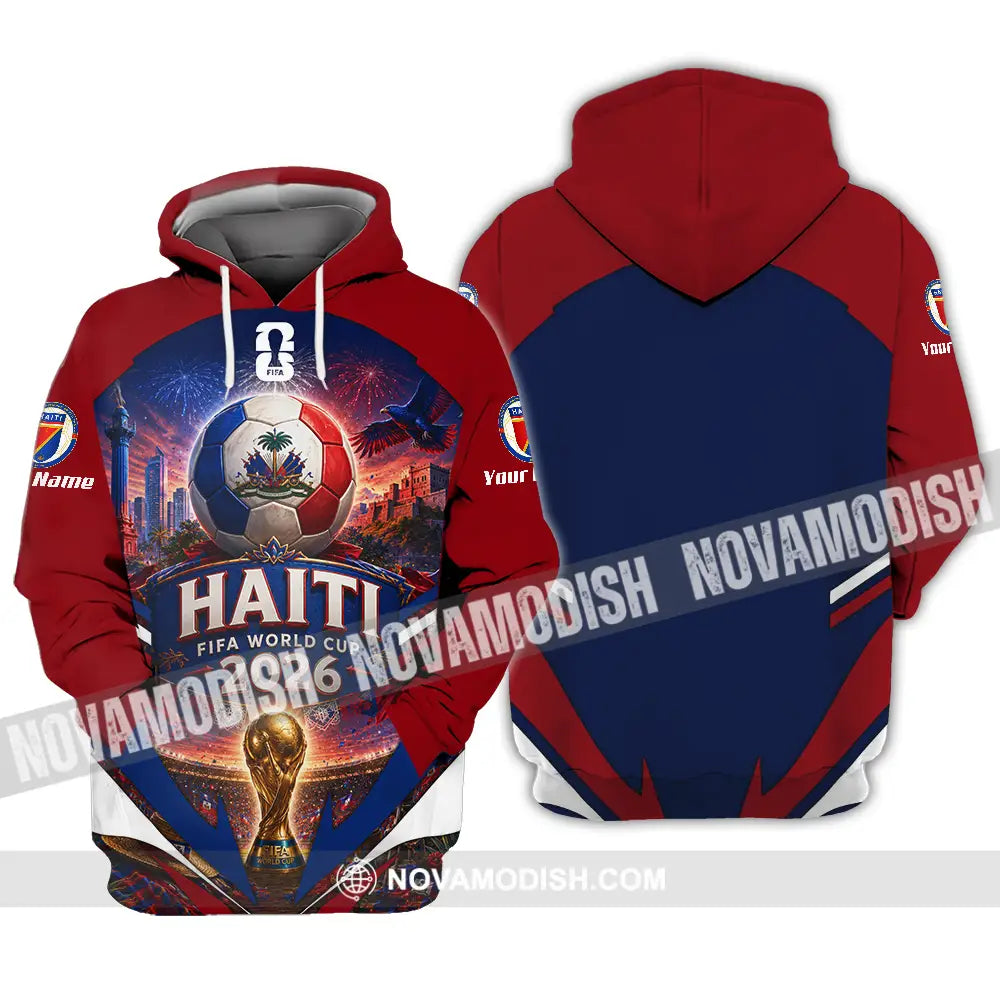 Unisex Shirt - Custom Haiti World Cup 2026 Shirt - Hoodie / S - T-shirt