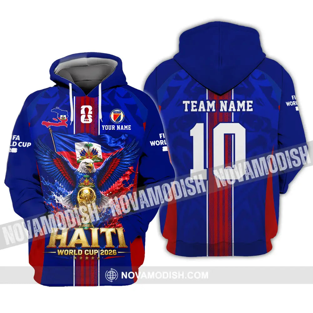 Unisex Shirt - Custom Haiti World Cup 2026 Shirt - Hoodie / S - T-shirt