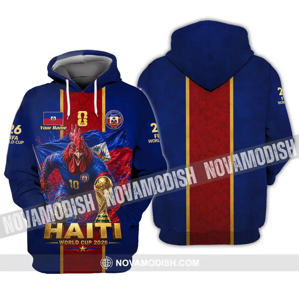 Unisex Shirt - Custom Haiti World Cup 2026 Shirt - Hoodie / S - T-shirt