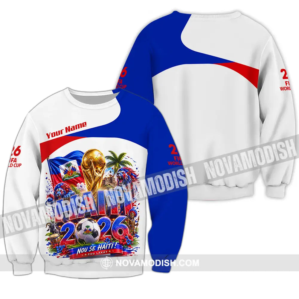 Unisex Shirt - Custom Haiti World Cup 2026 Shirt - Long Sleeve / S - T-shirt