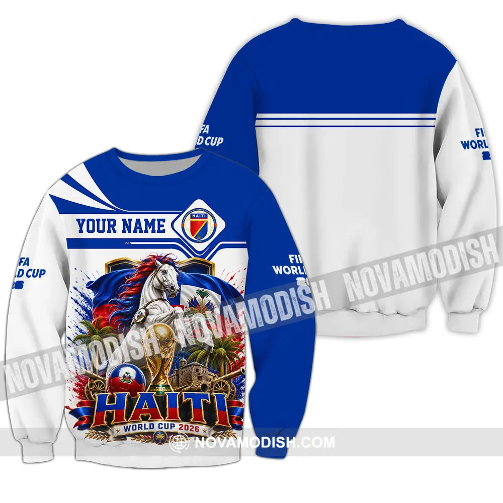 Unisex Shirt - Custom Haiti World Cup 2026 Shirt - Long Sleeve / S - T-shirt