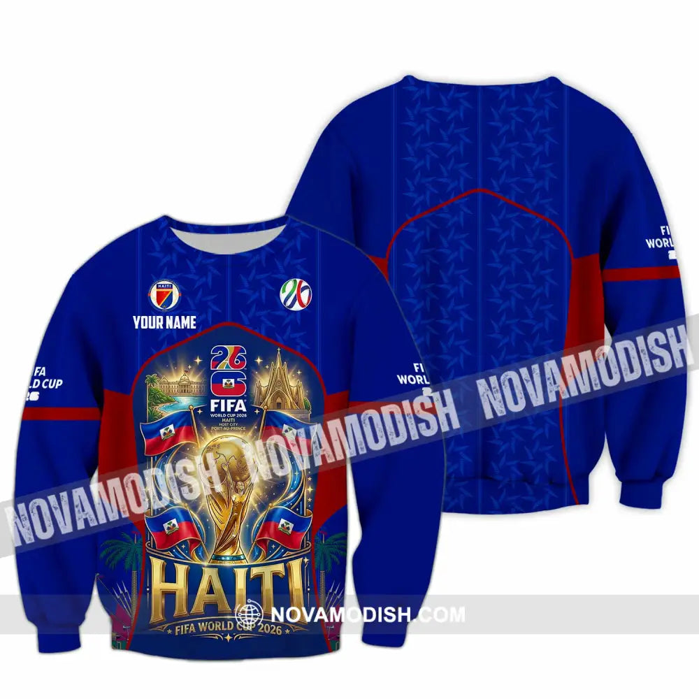 Unisex Shirt - Custom Haiti World Cup 2026 Shirt - Long Sleeve / S - T-shirt