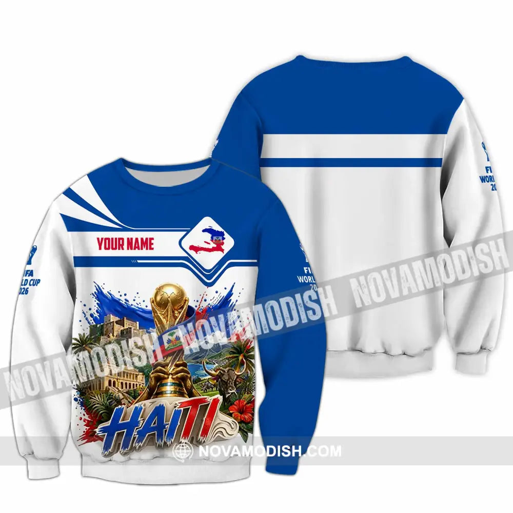 Unisex Shirt - Custom Haiti World Cup 2026 Shirt - Long Sleeve / S - T-shirt