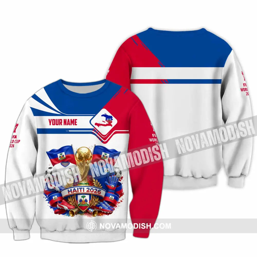 Unisex Shirt - Custom Haiti World Cup 2026 Shirt - Long Sleeve / S - T-shirt