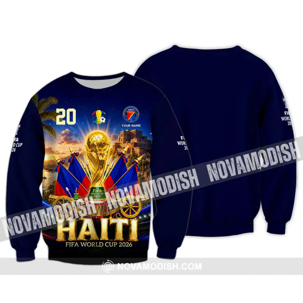 Unisex Shirt - Custom Haiti World Cup 2026 Shirt - Long Sleeve / S - T-shirt