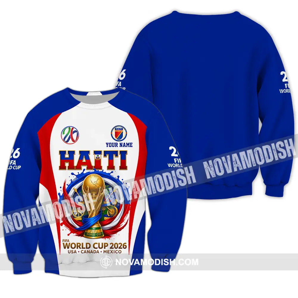 Unisex Shirt - Custom Haiti World Cup 2026 Shirt - Long Sleeve / S - T-shirt