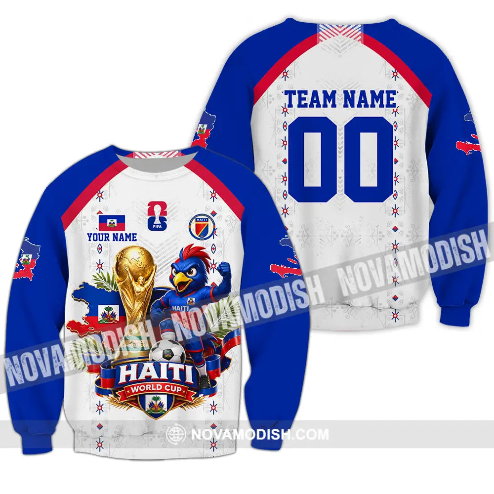 Unisex Shirt - Custom Haiti World Cup 2026 Shirt - Long Sleeve / S - T-shirt