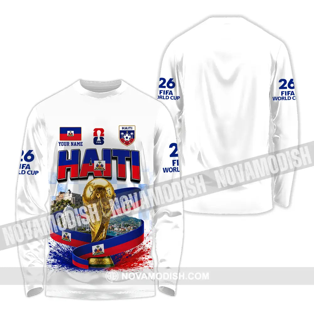 Unisex Shirt - Custom Haiti World Cup 2026 Shirt - Long Sleeve Shirt / S - T-shirt