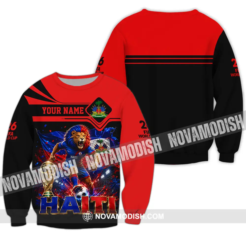 Unisex Shirt - Custom Haiti World Cup 2026 Shirt - Long Sleeve / S - T-shirt