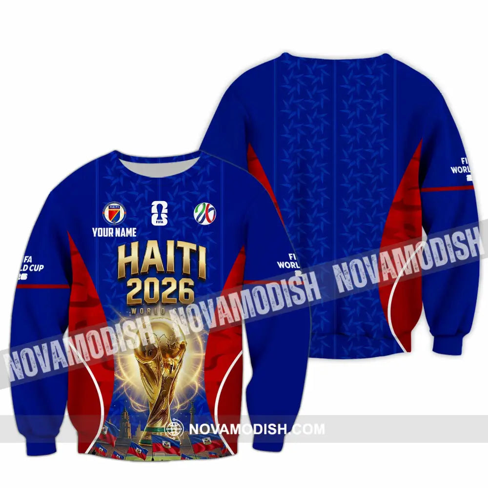 Unisex Shirt - Custom Haiti World Cup 2026 Shirt - Long Sleeve / S - T-shirt