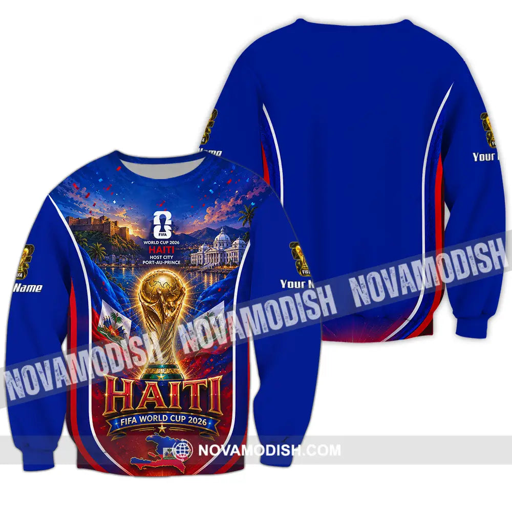 Unisex Shirt - Custom Haiti World Cup 2026 Shirt - Long Sleeve / S - T-shirt