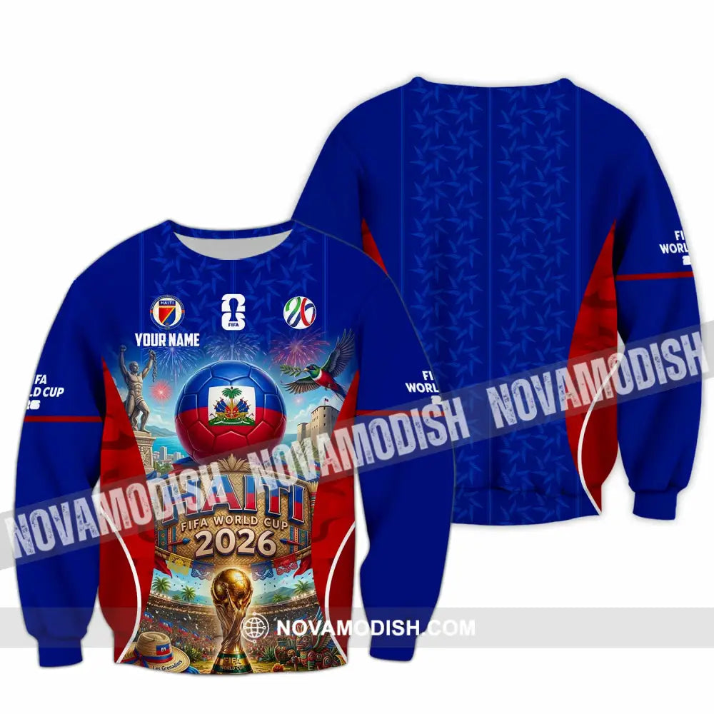 Unisex Shirt - Custom Haiti World Cup 2026 Shirt - Long Sleeve / S - T-shirt