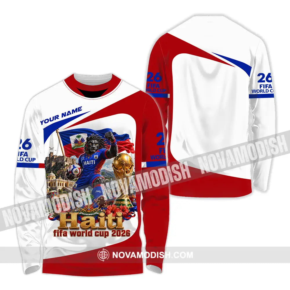 Unisex Shirt - Custom Haiti World Cup 2026 Shirt - Long Sleeve Shirt / S - T-shirt